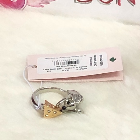 NWT KATE SPADE ♠️ YEAR OF THE RAT RING -7 - Picture 8 of 10